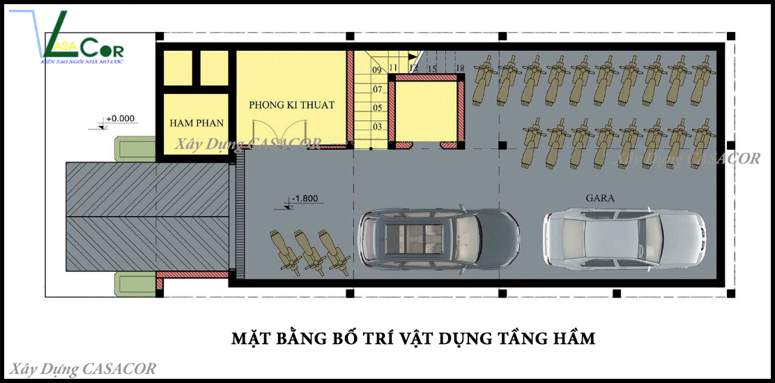 MB tầng hầm chung cư mini tại Bình Tân