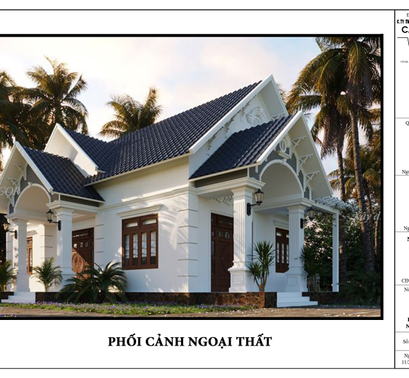 Thiết Kế Nhà Cấp 4 Sân Vườn Tại Đồng Nai