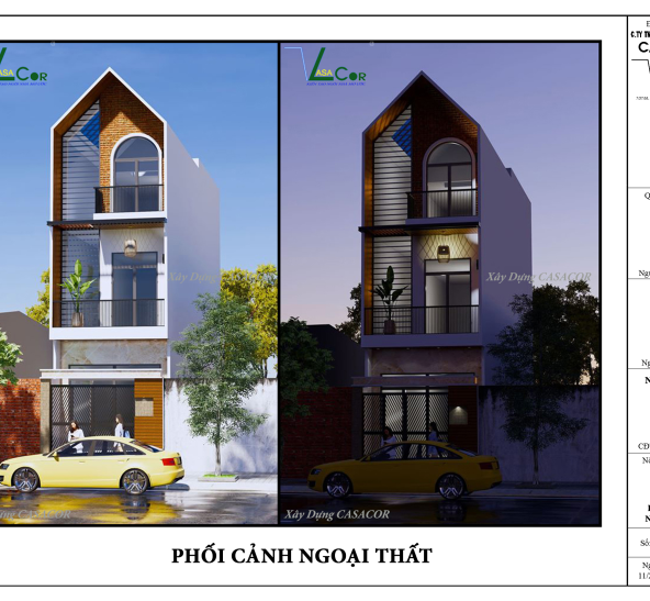 Thiết Kế Nhà Phố 3 Tầng Hiện Đại Tại  Quận 7