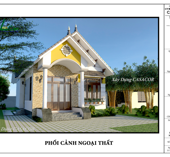 Thiết Kế Nhà Cấp 4 Sân Vườn Tại Bình Thuận