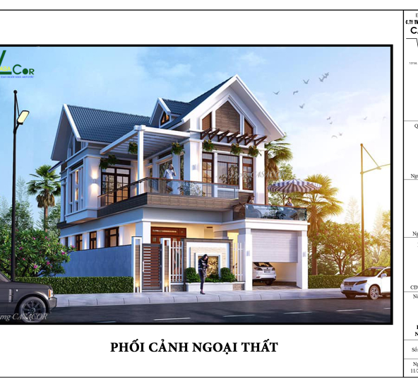 Thiết Kế Biệt Thự Phố 1 Trệt 1 Lầu Tại Quận 8