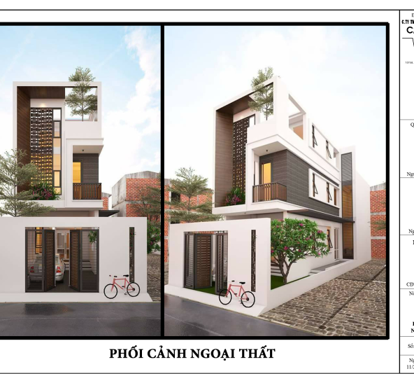 Mẫu nhà phố hiện đại năm 2020