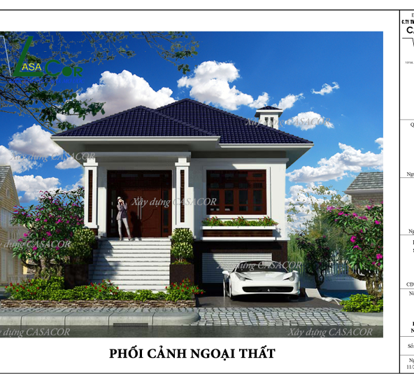 Thiết kế biệt thự sân vườn ven sông tại tphcm