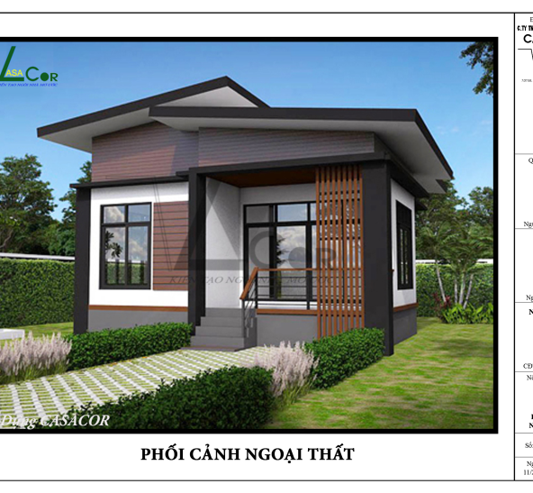 Thiết Kế Nhà Cấp 4 Tại Củ Chi