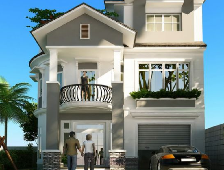 Mẫu Nhà Phố 2 Tầng