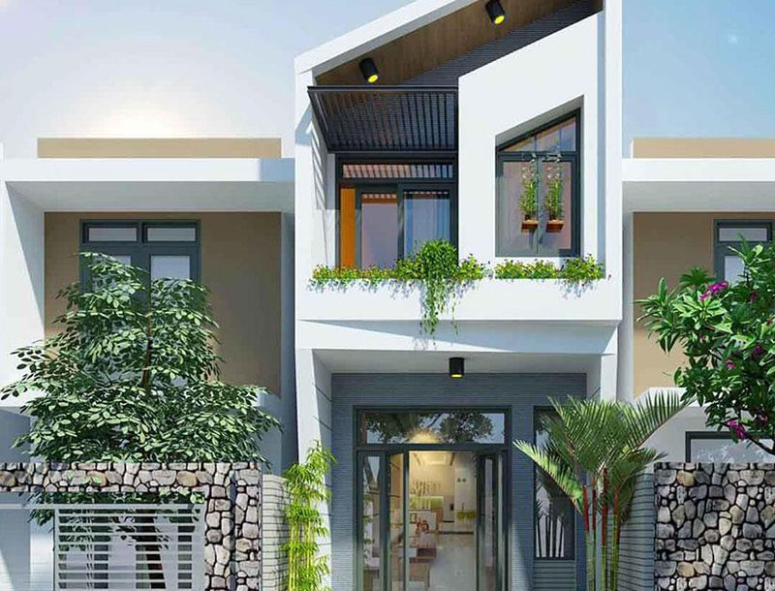 Mẫu Nhà Phố 2 Tầng