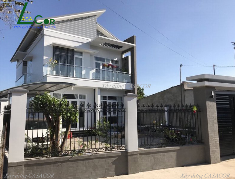 Thi Công Biệt Thự Phố 1 Trệt 1 Lầu Hooc Môn