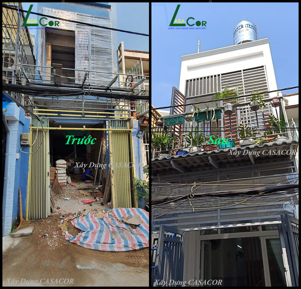 Cải tạo sửa chữa nhà phôs tại Tân Bình