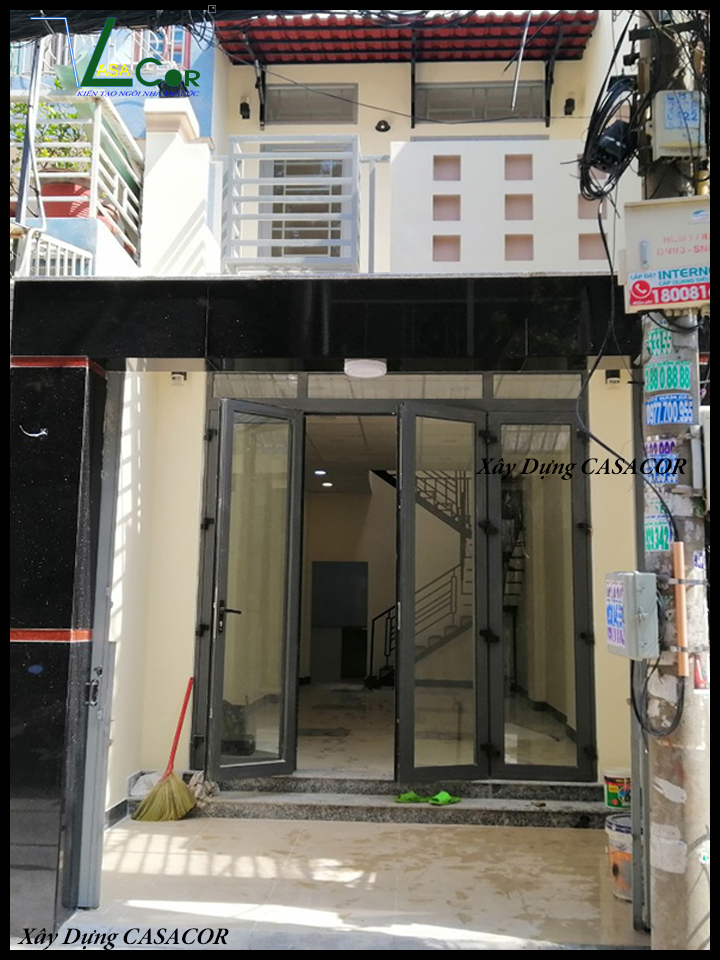 Hoàn thiện mặt tiền nhà sửa chữa tại quận Phú Nhuận