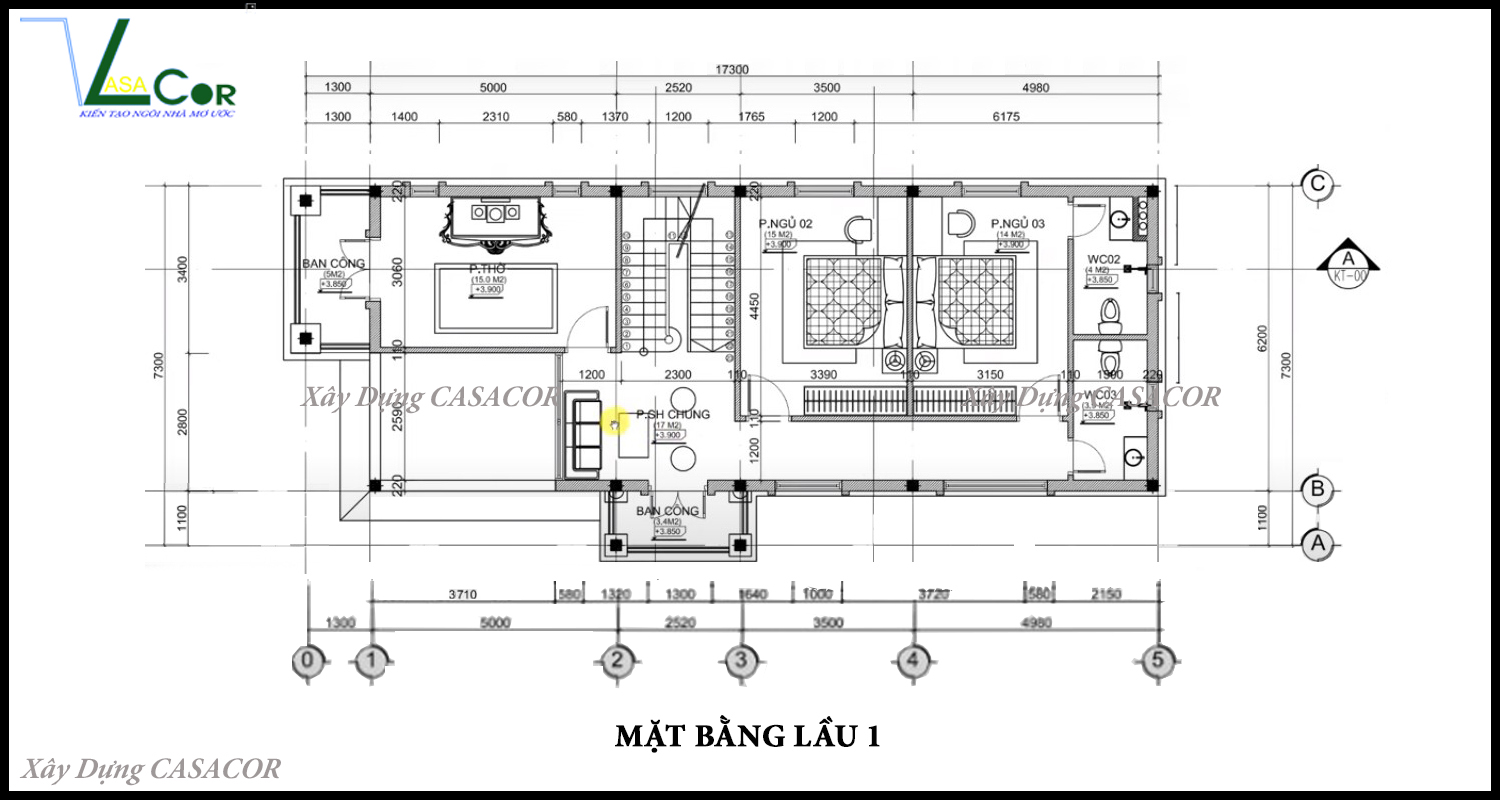 MB lầu 1 biệt thự phố Tại Tây Ninh