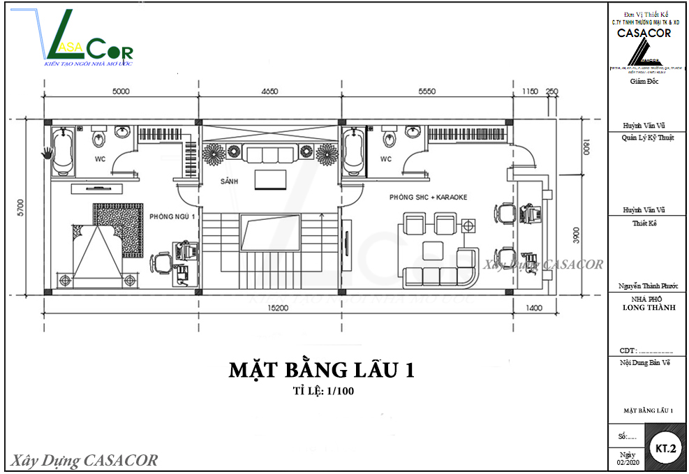 MB lầu 1 nhà phố 4 tầng mái thái tại Long Thành