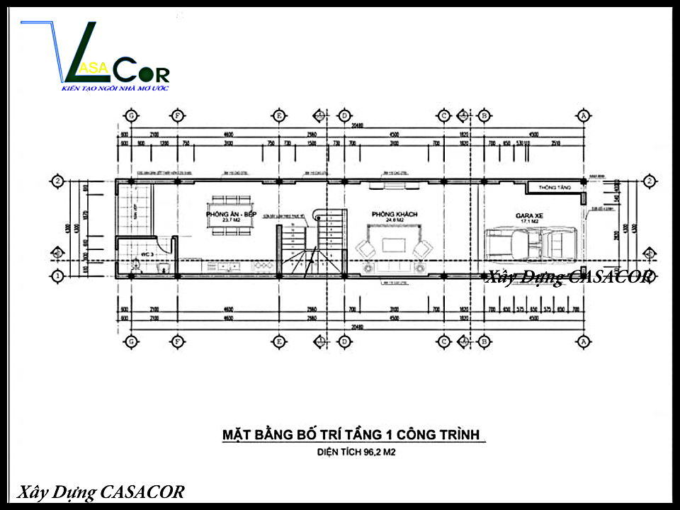 MB tầng 1 nhà phố 3 tầng tại Long An