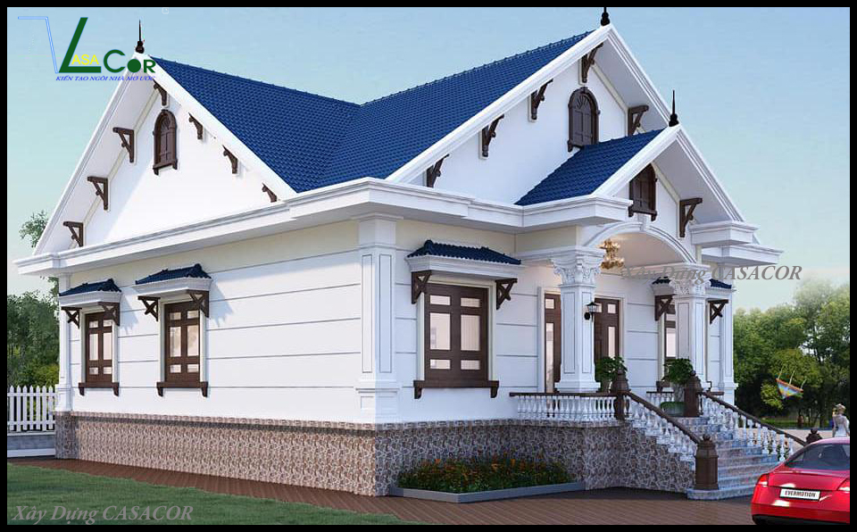 Phối cảnh 4 biệt thự sân vườn tại Qui Nhơn