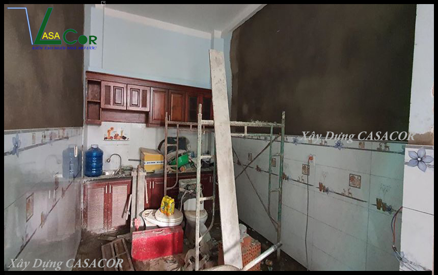 Thi công bếp nhà phố tại Tân Bình
