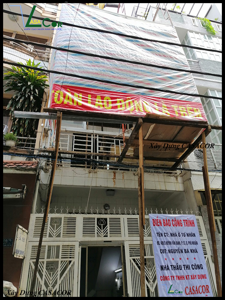 Thi công mặt tiền nhà sửa chữa tại quận Phú Nhuận