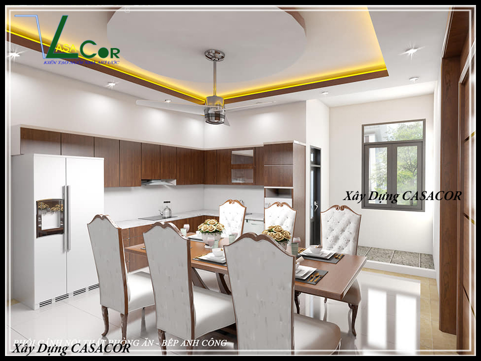 View 1 phòng ăn bếp và  nhà phố 3 tầng tại Long An