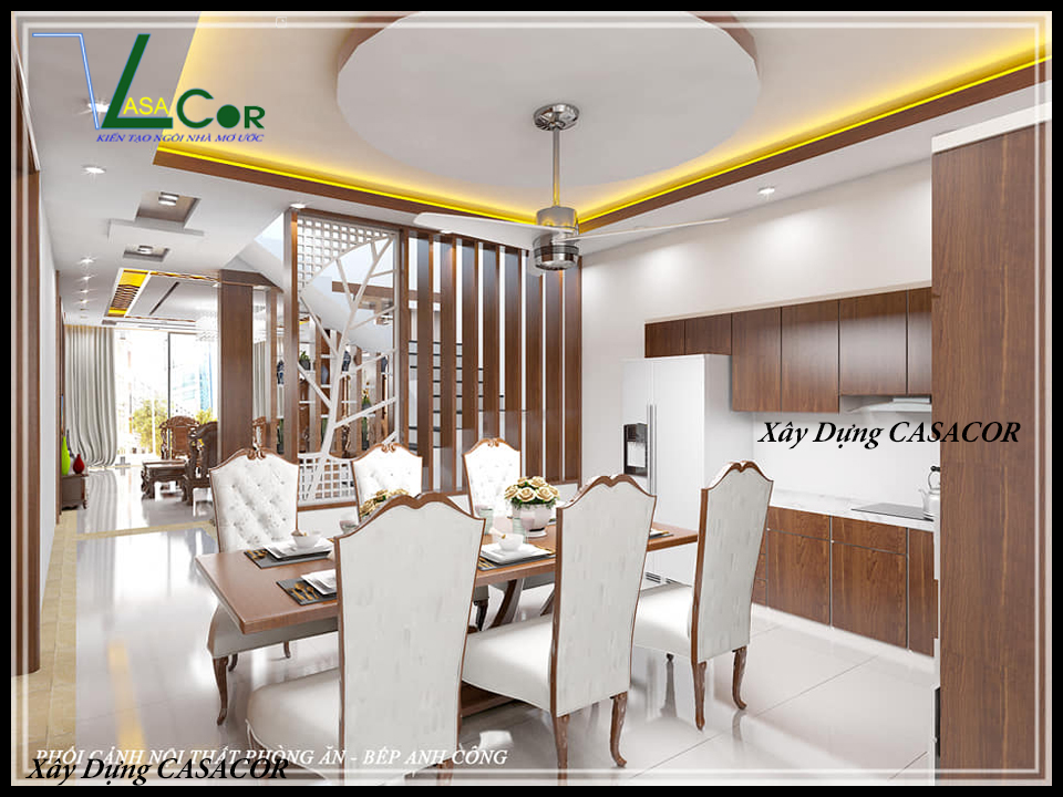 View 2 phòng ăn bếp và  nhà phố 3 tầng tại Long An