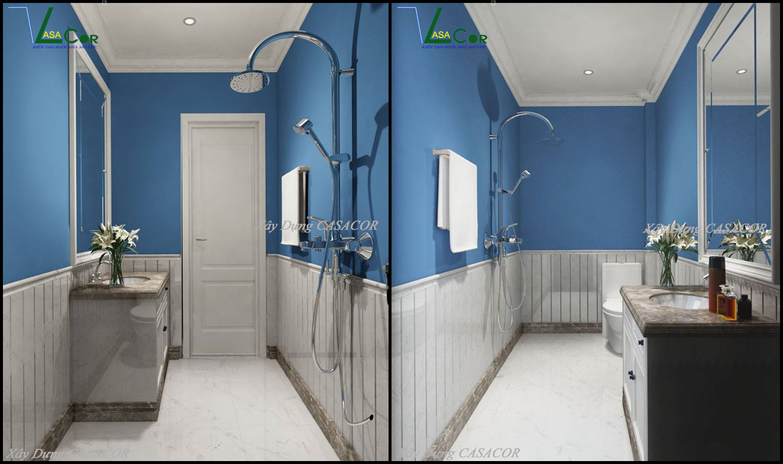 WC trệt nhà phố tân cổ điển tại thủ đức