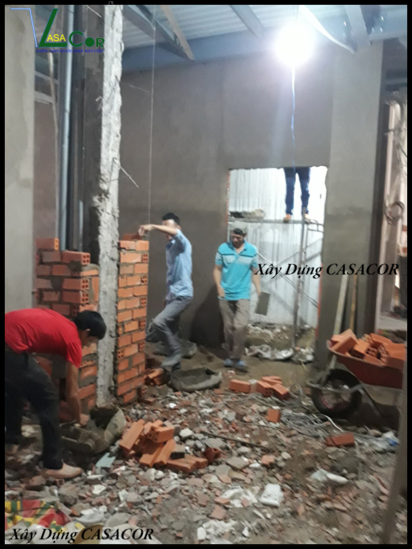 Xây vách ngăn sửa chữa nhà quận Tân Phú