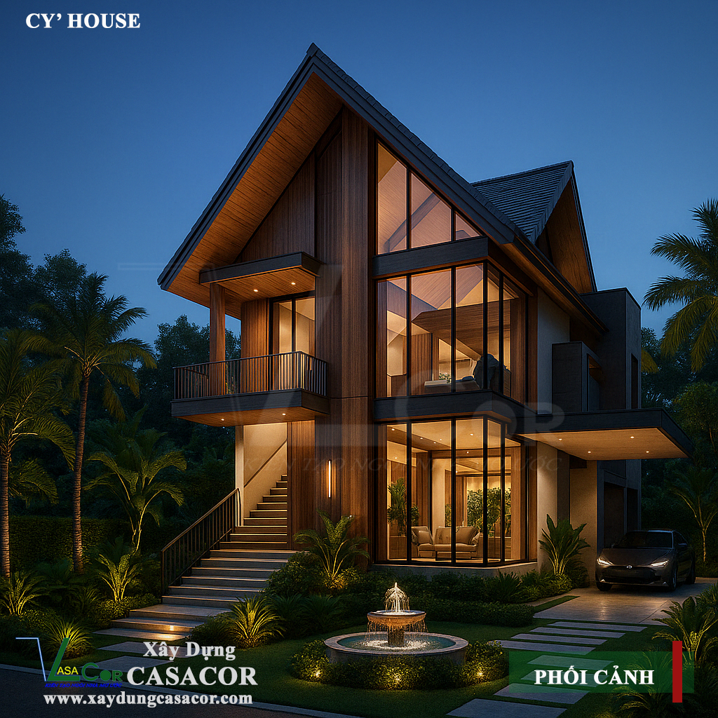 Xu hướng nhà mái thái 2025 - xây dựng casacor 1