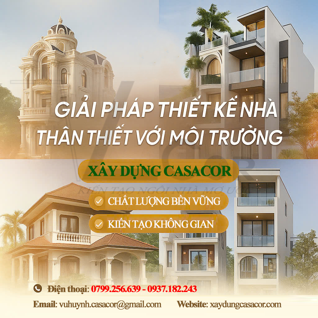 Giải pháp thiết kế nhà thân thiện với môi trường - xây dựng casacor