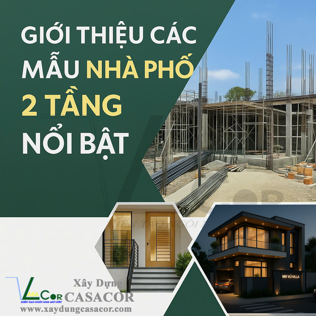 Giới thiệu các mẫu nhà phố 2 tàng nổi bậc - xây dựng casacor