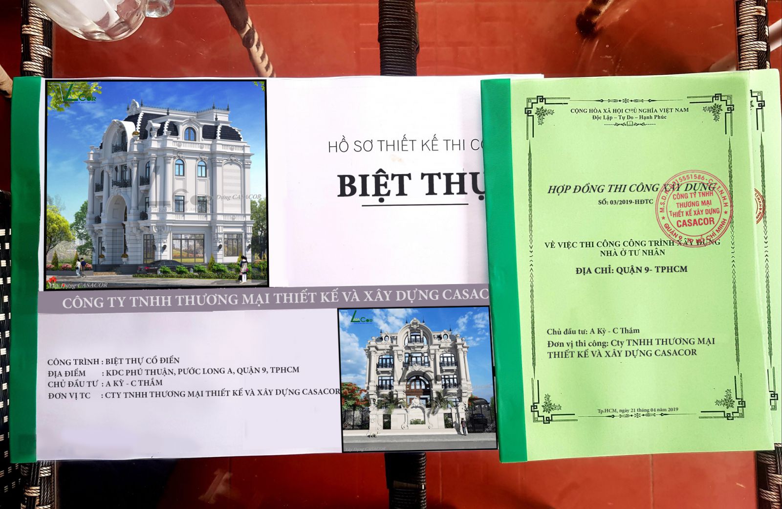Hợp đồng thi công biệt thự cao cấp tại Quận 9