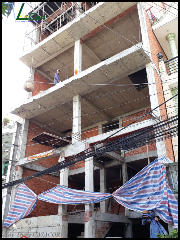 Thi công xây tô các tầng chung cư mini Bình Tân