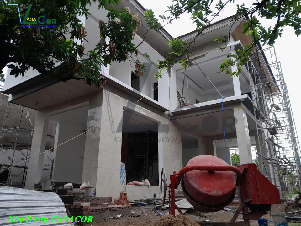 thi công sơn nước nhà phố 1 - xây dựng casacor