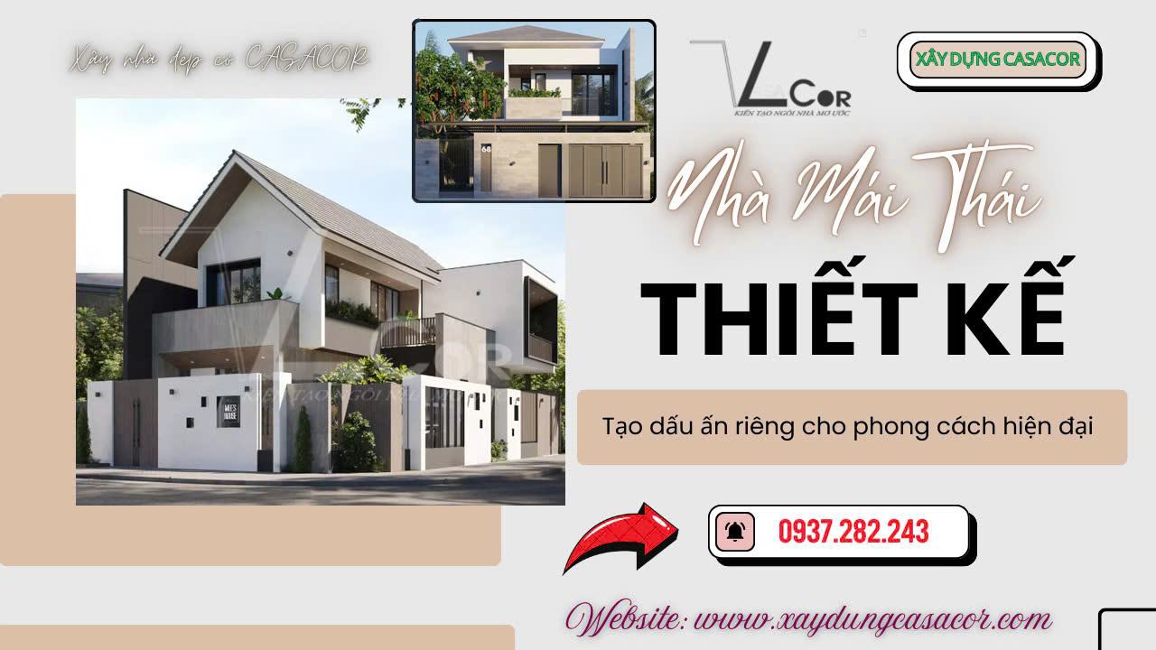 thiết kế nhà mái thái 2025 xu hướng mới - xây dựng Casacor