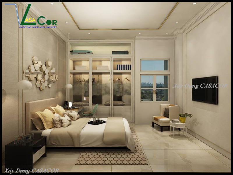 view 1 P Ngủ 2 nhà phố tân cổ điển tại Thủ Đức