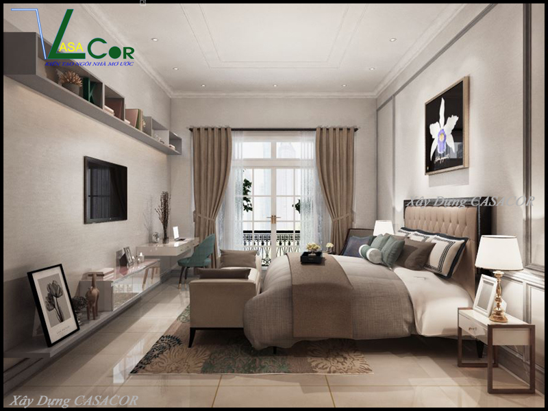 view 1 P Ngủ 3 nhà phố tân cổ điển tại Thủ Đức