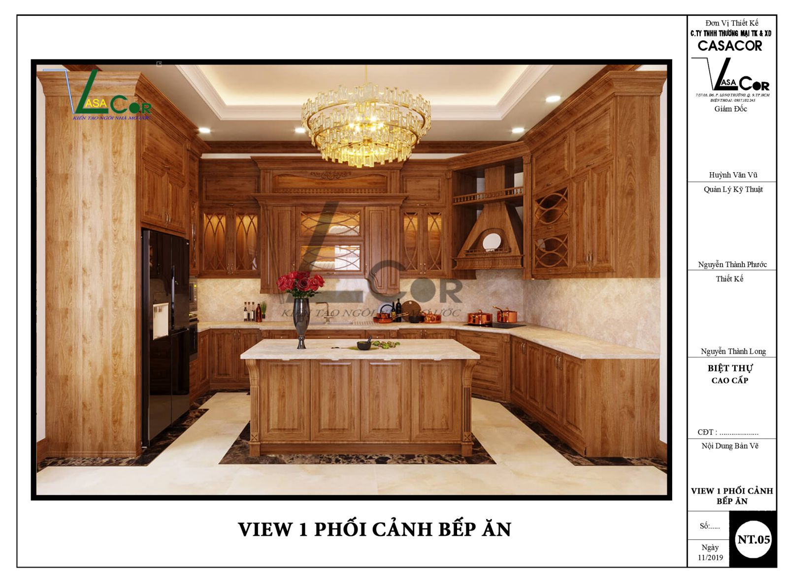 view 1 phối cảnh bếp ăn biệt thự quận 9