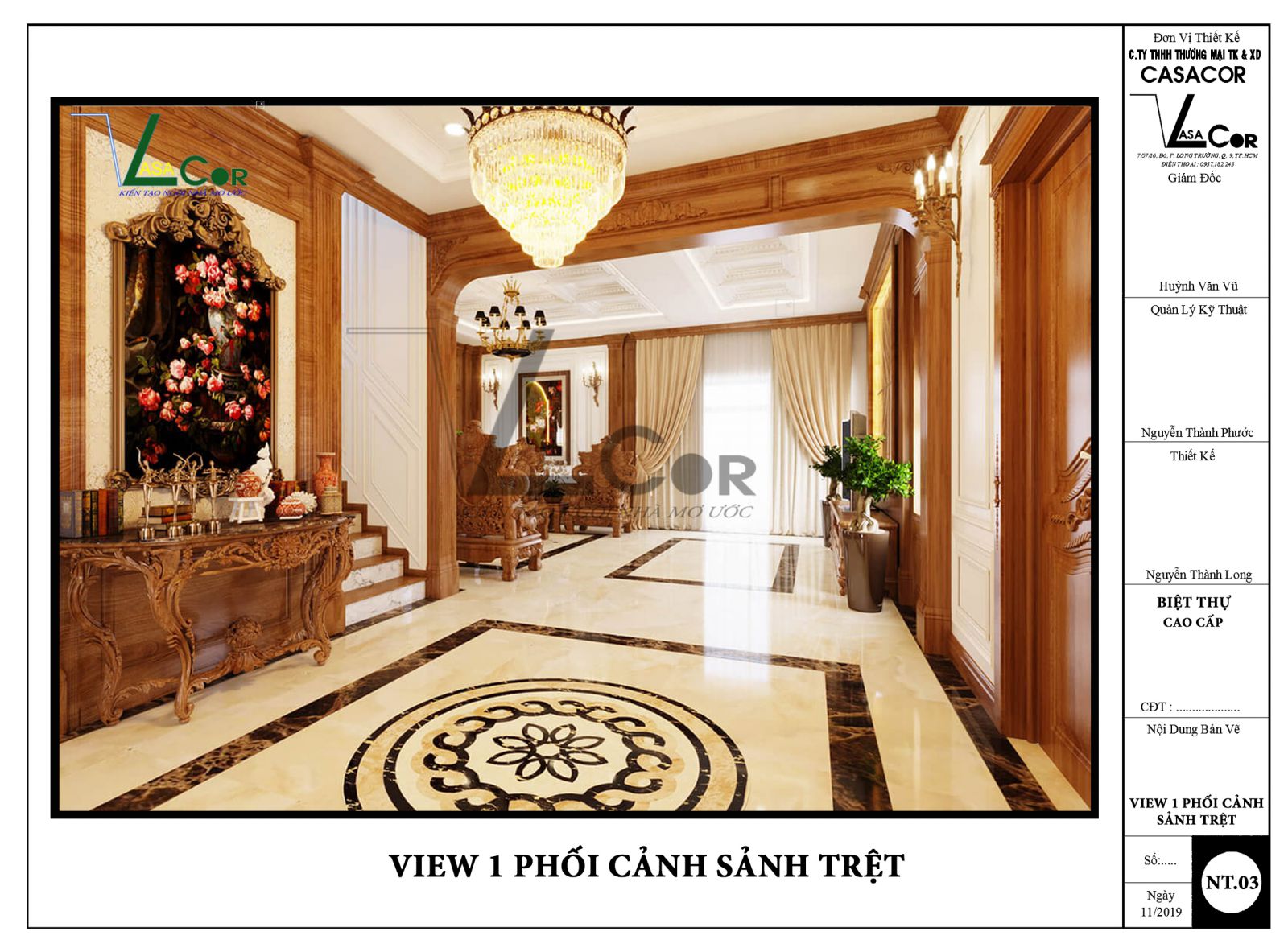 view 1 phối cảnh sảnh biệt thự quận 9