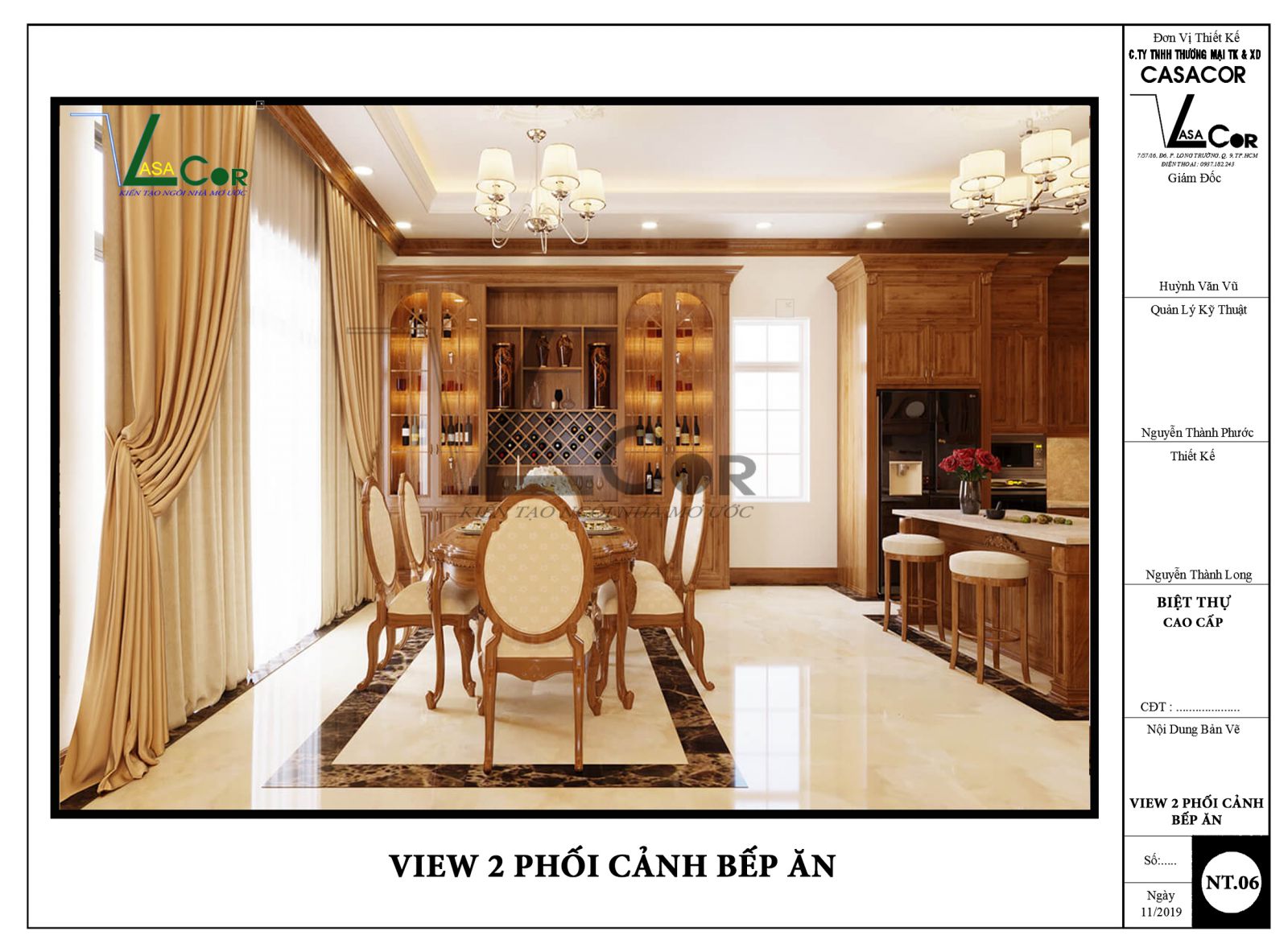 view 2 phối cảnh bếp ăn biệt thự quận 9