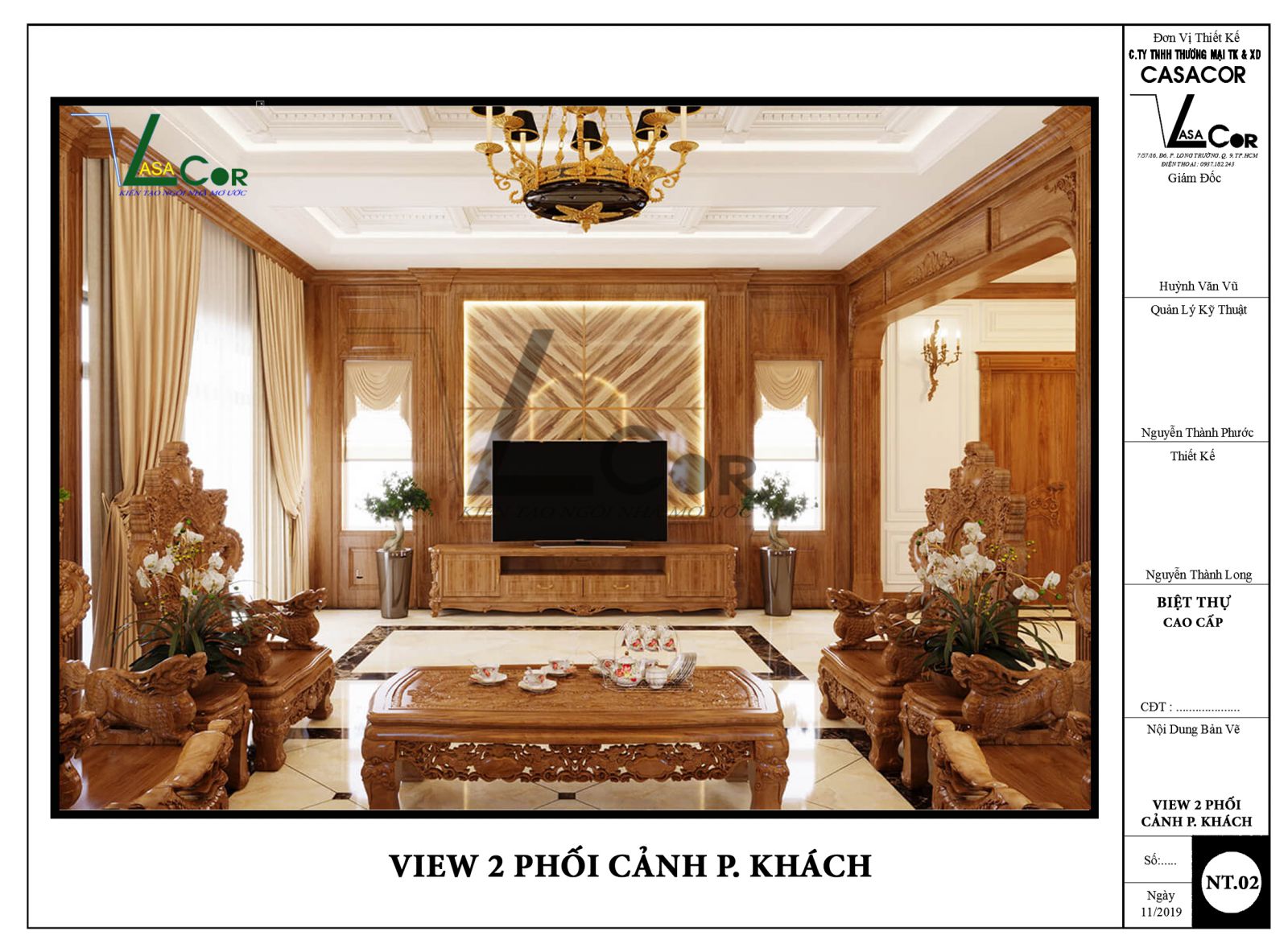 view 2 phối cảnh phòng khách biệt thự quận 9