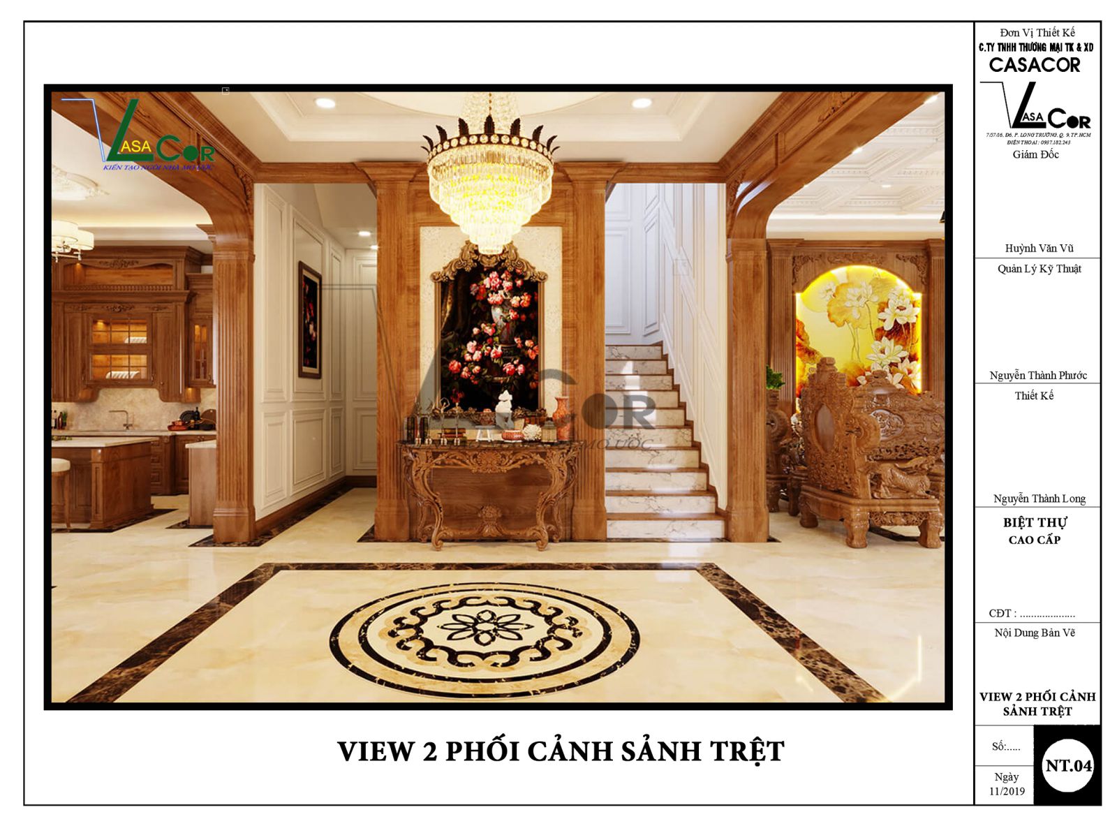 view 1 phối cảnh sảnh biệt thự quận 9
