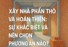 XÂY NHÀ PHẦN THÔ VÀ HOÀN THIỆN: SỰ KHÁC BIỆT VÀ NÊN CHỌN PHƯƠNG ÁN NÀO