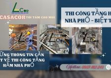HƯỚNG DẪN THI CÔNG TẦNG HẦM NHÀ PHỐ - BIỆT THỰ